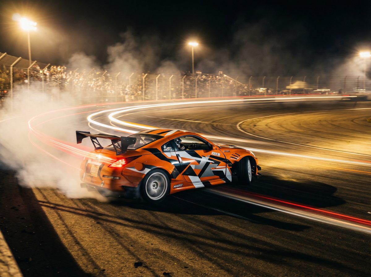 黄色仓库赛道漂移视频